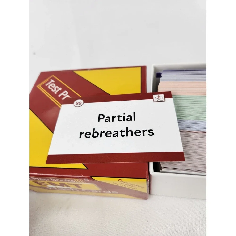 Test‎ Prep Books EMT Flash Cards Emergency Medicine Exam Preparation English